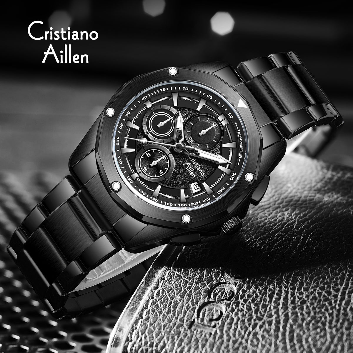 CA-8899 Multifunction Chronograph Watch - Black-Blue