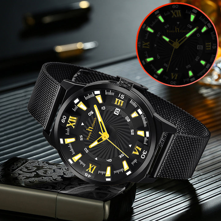 KnT-6615 Analog Watch - Black