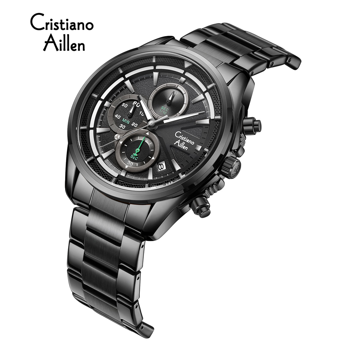 CA-8890 Multifunction Analog Watch - Black