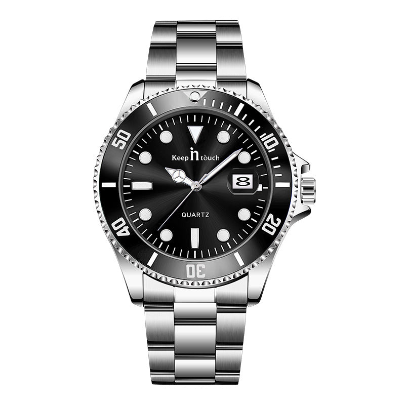 KnT-6618 Diver Watch - Black-Blue