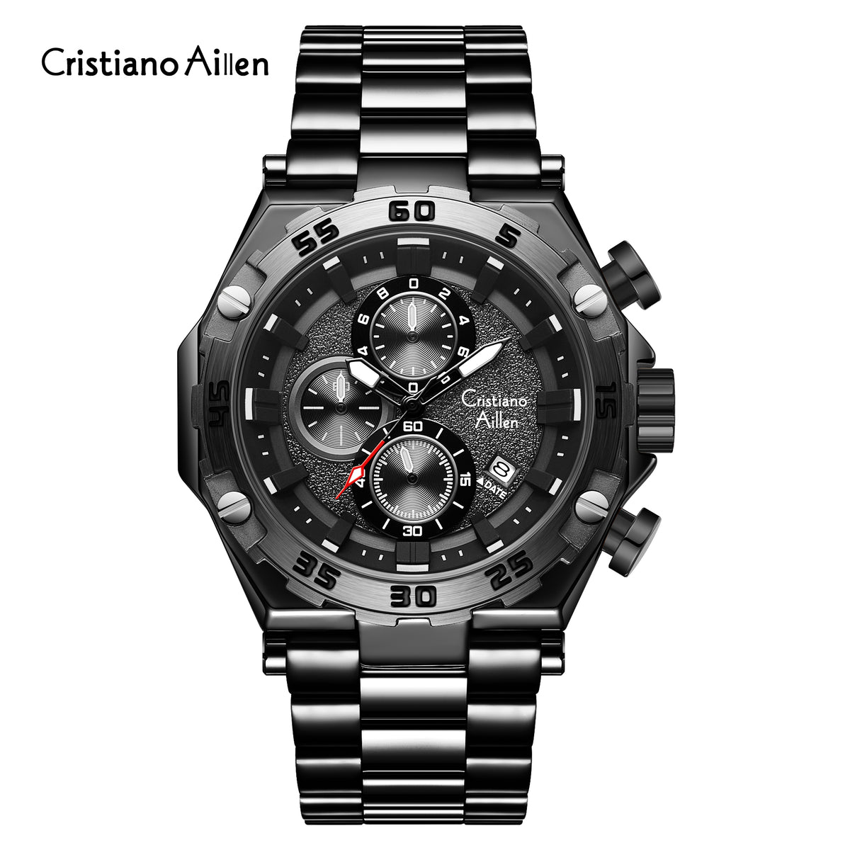 CA-9840 Chronograph Watch - Black