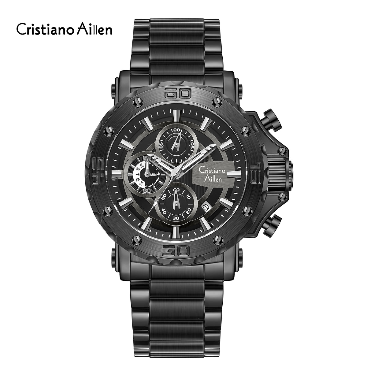 CA-9841 Chronograph Watch - Black