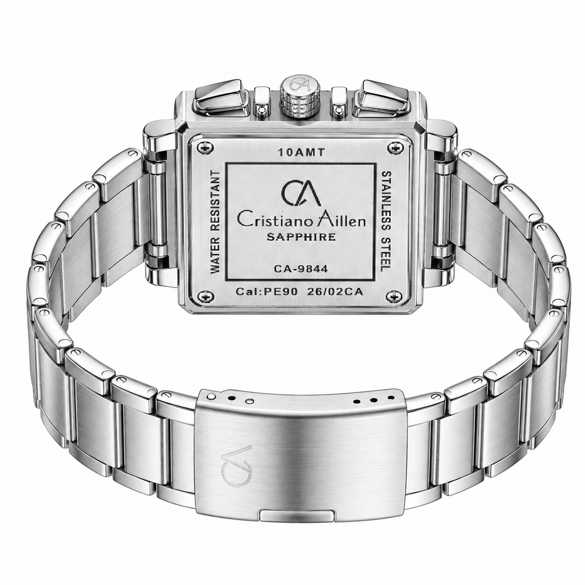 CA-9844 Chronograph Watch - Silver Black