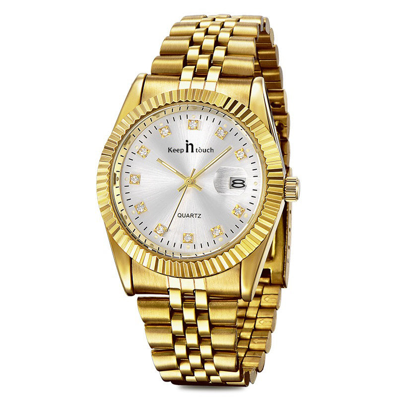KnT-6619 Royal Prestige Watch - Gold White