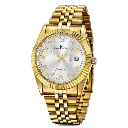 KnT-6619 Royal Prestige Watch - Gold White