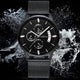 KnT-1024 Mesh Classic Watch - Black-Blue