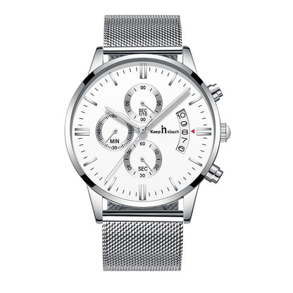 KnT-1024 Mesh Classic Watch - Gold Silver