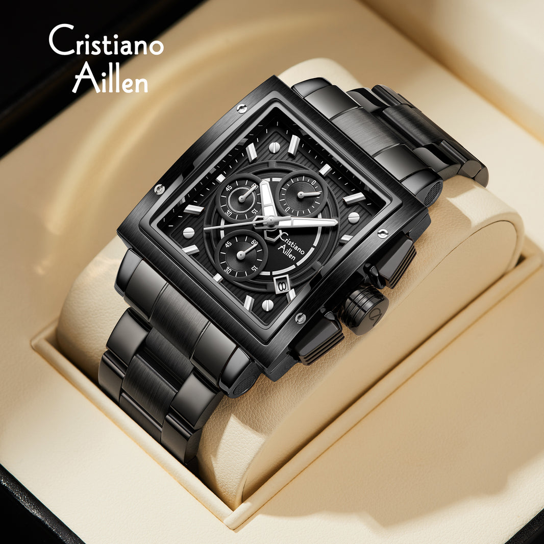 CA-9844 Chronograph Watch - Black - Black