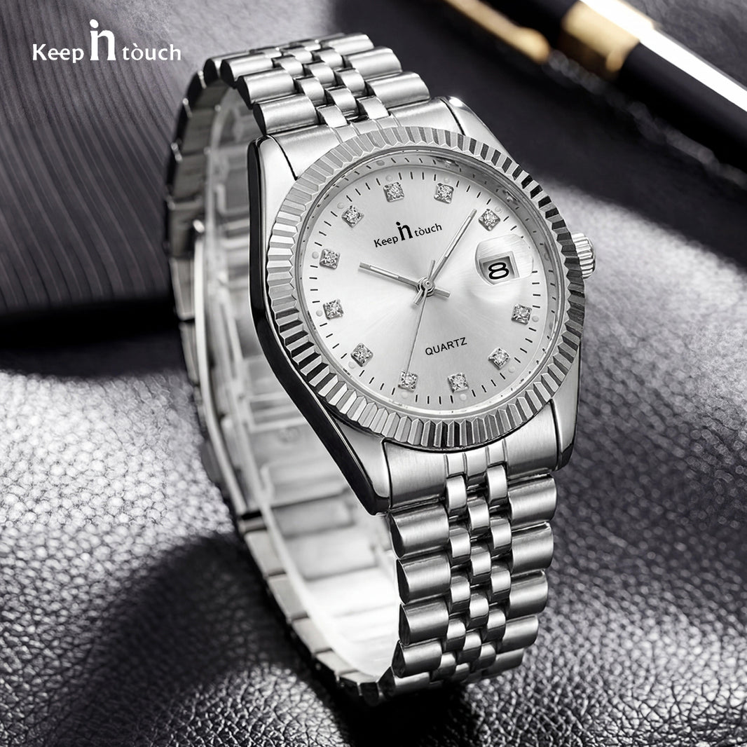 KnT-6619 Royal Prestige Watch - Gold Silver - Gold Silver