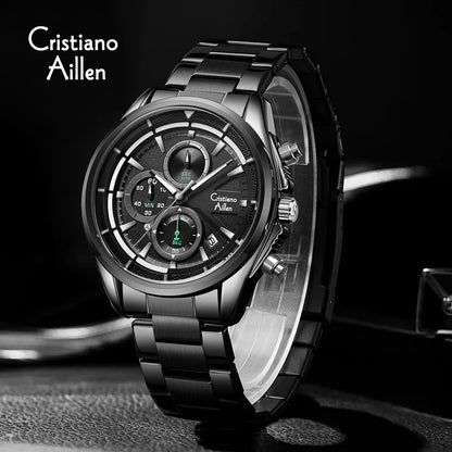 CA-8890 Multifunction Analog Watch - Black