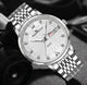 KnT-6617 Silver Black Watch - Silver