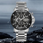CA-9841 Chronograph Watch - Silver Black