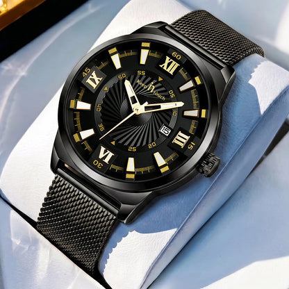 KnT-6615 Analog Watch - Black