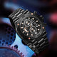 CA-9839 Chronograph Watch - Black Rose Gold