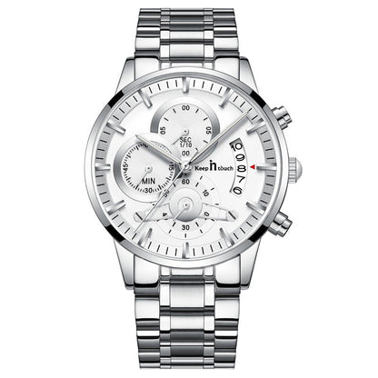 KnT-1025 Moonphase Chronograph Watch - Gold Silver