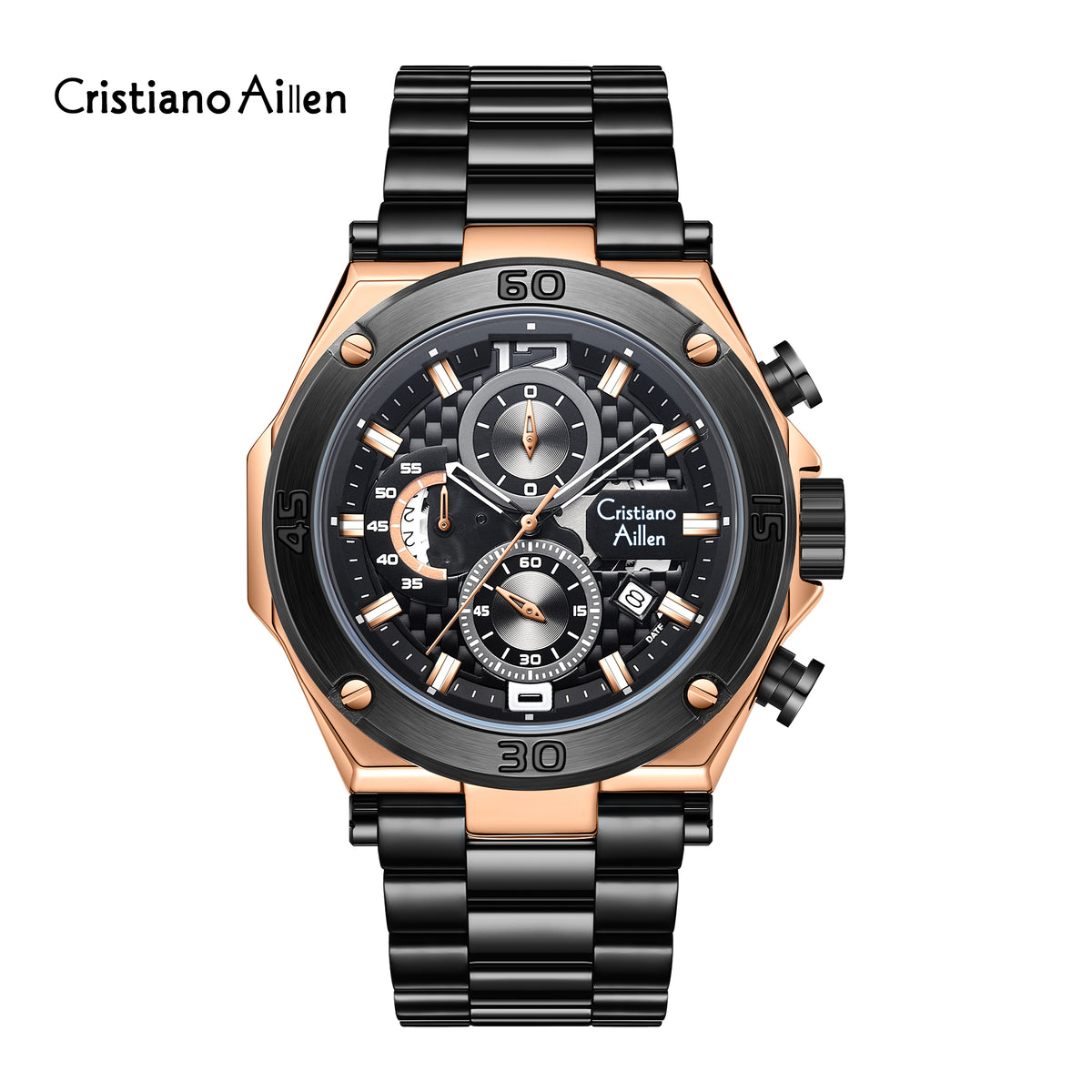 CA-9839 Chronograph Watch - Rose gold