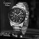 CA-8893 Multifunction Chronograph Watch - Silver Black
