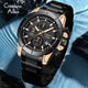 CA-8893 Multifunction Chronograph Watch - Black Rose Gold