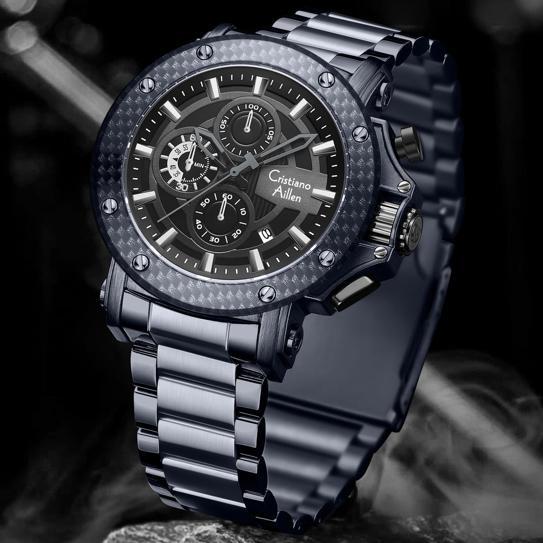 CA-9842 Chronograph Watch - Purple - Purple