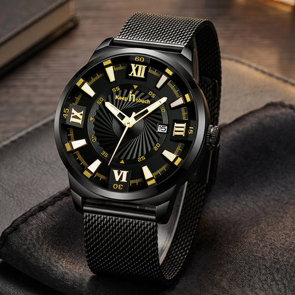 KnT-6615 Analog Watch - Black