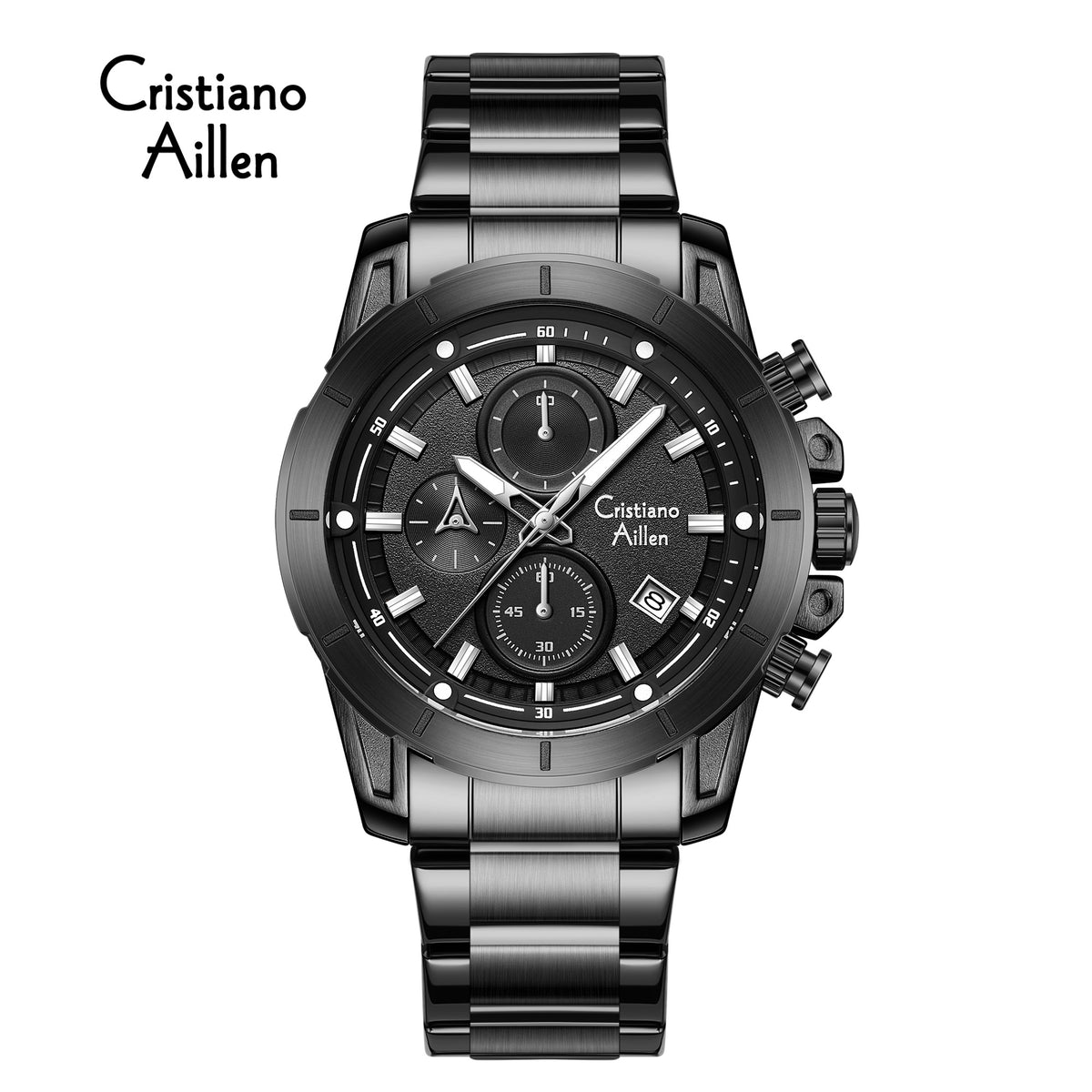 CA-8893 Multifunction Chronograph Watch - Black
