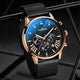KnT-1021 Mesh Strap Watch - Black Rose Gold