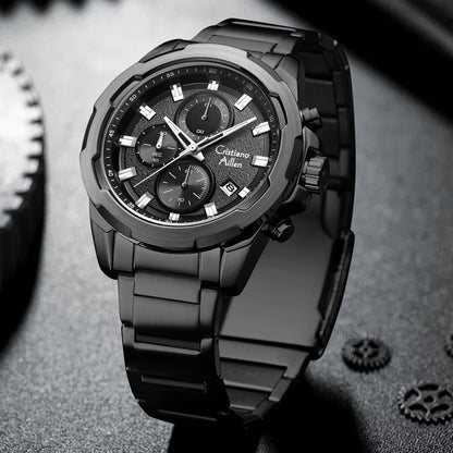 CA-8888 47mm Chronograph Watch - Black