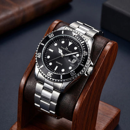 KnT-6618 Diver Watch - Black-Blue