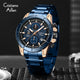 CA-8893 Multifunction Chronograph Watch - Blue Rose Gold