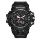 PANARS PNRS-8202 Dual Time Sports Watch for Men - Black Blue