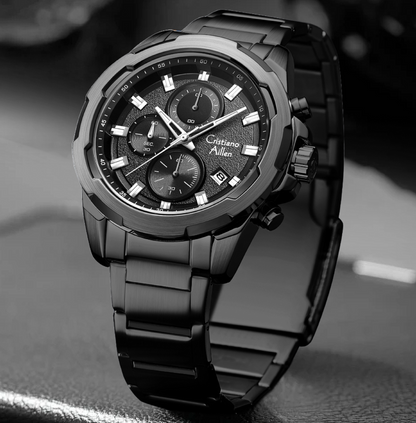 CA-8888 47mm Chronograph Watch - Black