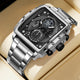 CA-8916 Chronograph Watch - Silver Black