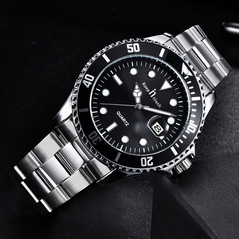 KnT-6618 Diver Watch - Black-Blue