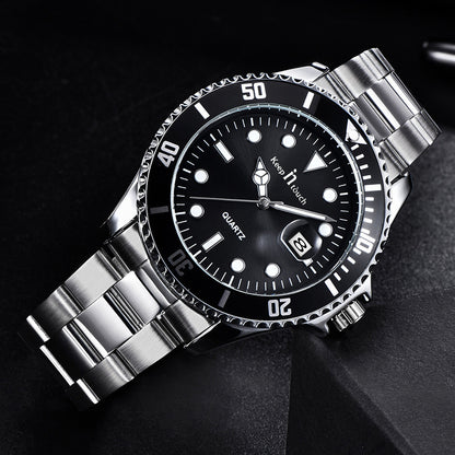 KnT-6618 Diver Watch - Black-Blue