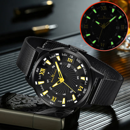 KnT-6615 Analog Watch - Black