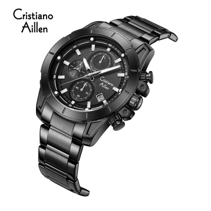 CA-8893 Multifunction Chronograph Watch - Black