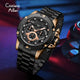 CA-9838 Multifunction Chronograph Watch - Black Rose Gold