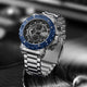 CA-9841 Chronograph Watch - Silver Blue