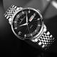 KnT-6617 Silver Black Watch - Silver Black