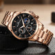 KnT-1026 Moonphase Multifunction Watch - Rose Gold Black