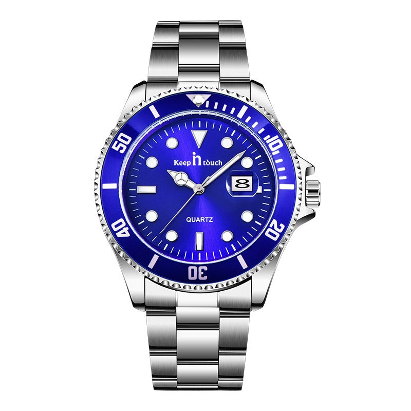 KnT-6618 Diver Watch - Blue Rose Gold