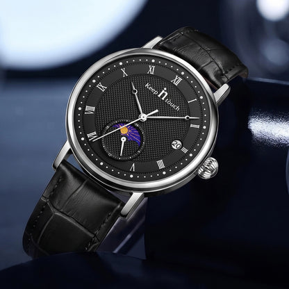 KnT-6620 Black Chronograph Watch - Black