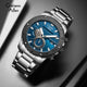 CA-8900 Chronograph Watch - Silver Blue