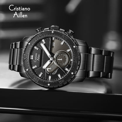CA-8900 Chronograph Watch - Black-Blue
