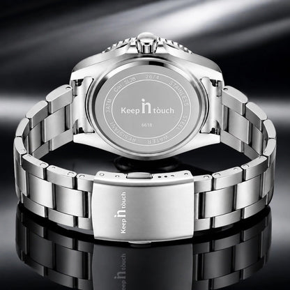 KnT-6618 Diver Watch - Blue Rose Gold