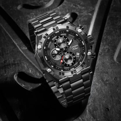 CA-9840 Chronograph Watch - Black