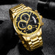 KnT-1025 Moonphase Chronograph Watch - Black Gold