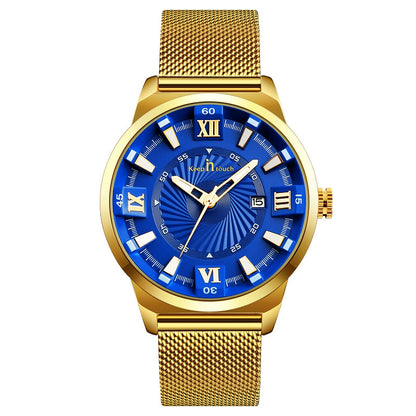 KnT-6615 Analog Watch - Gold Blue