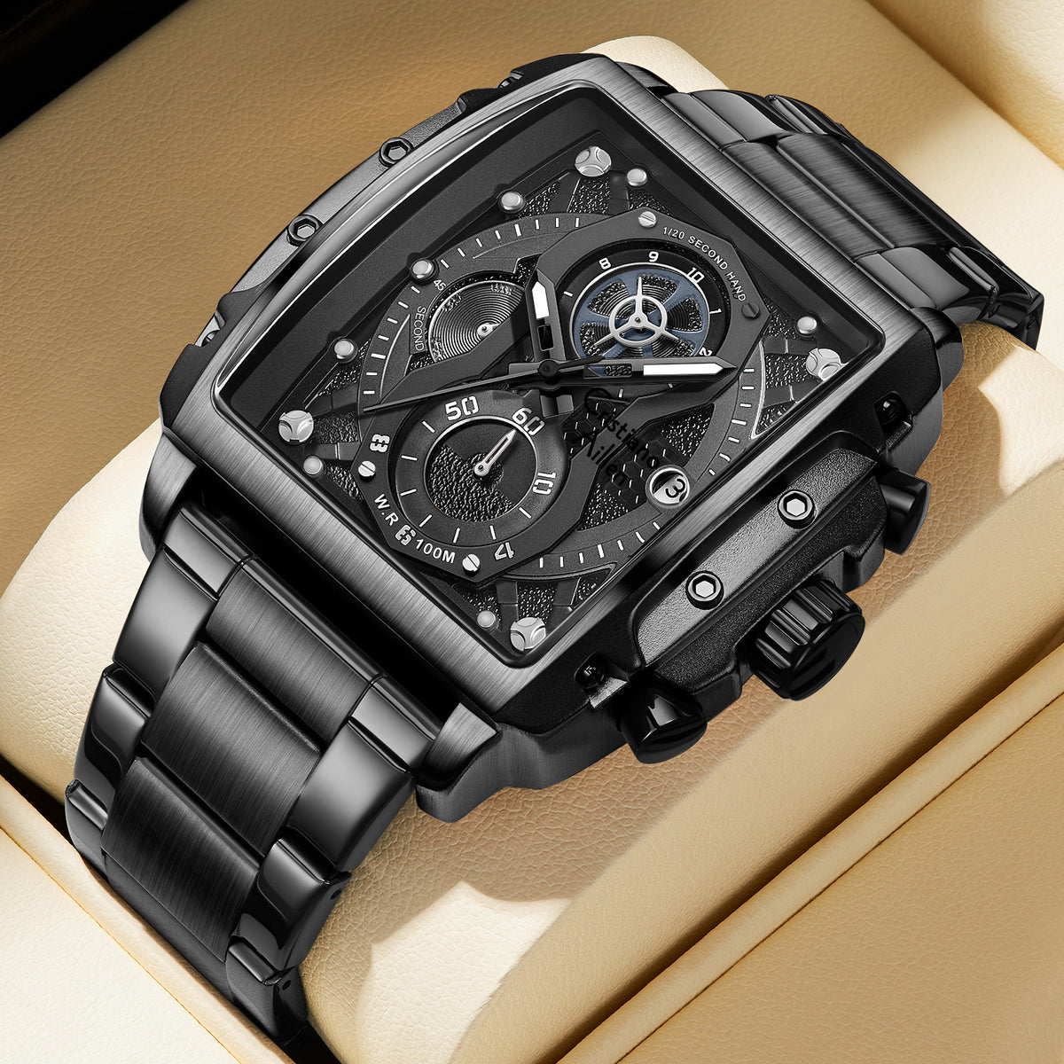 CA-8916 Chronograph Watch - Black