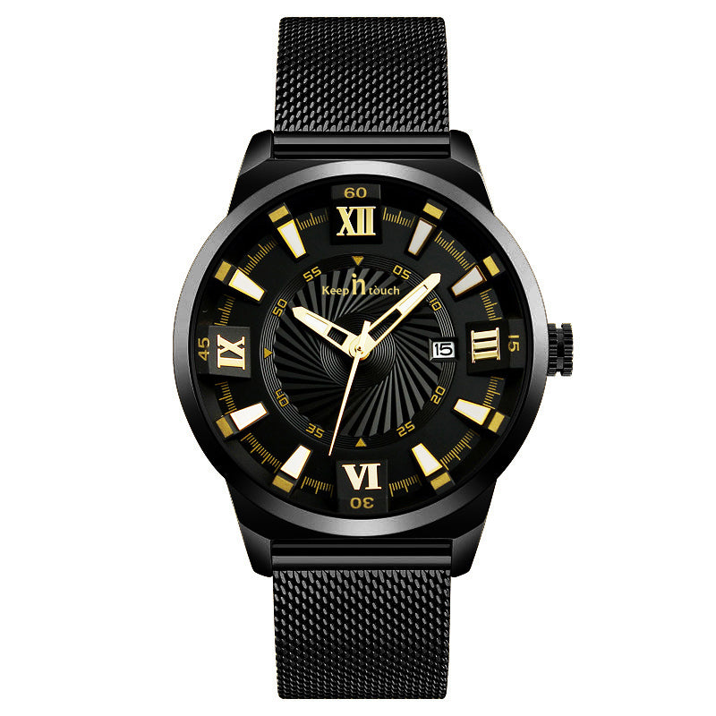 KnT-6615 Analog Watch - Black